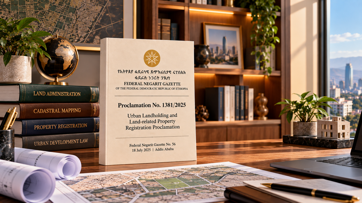 Ethiopia Urban Landholding and Land-Related Property Registration Proclamation No. 1381/2025